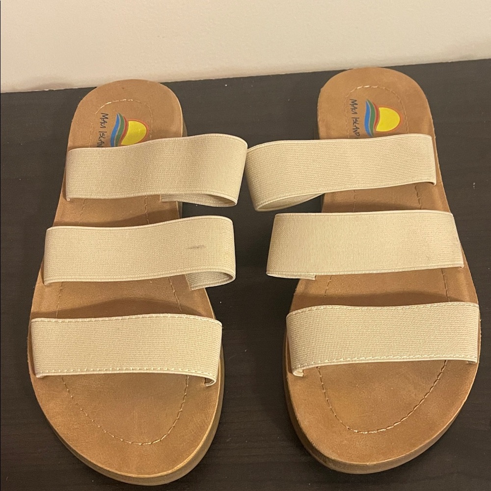 Beige Strappy Sandals